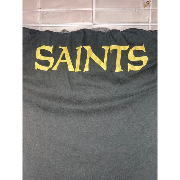 New Orleans Saints NFL Team Apparel Black Shirt Men's XL Gold Logo Vintage Look - Picture 8 of 10